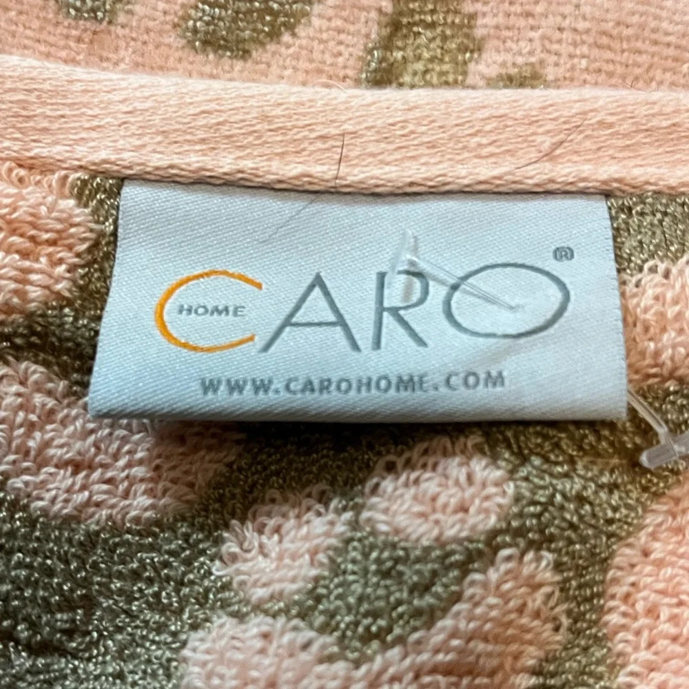 🆕 Caro Home Leopard Pink Gold Oversized Beach Towel